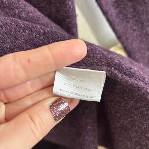 Eileen Fisher 100% Wool One Button Long Cardigan Sweater - Picture 6 of 8